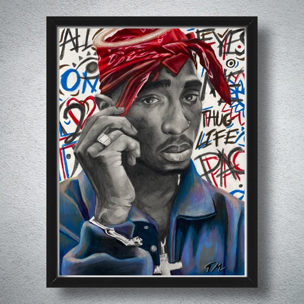"PAC" - Original Drawing (FRAMED) - Tommy Manning Art