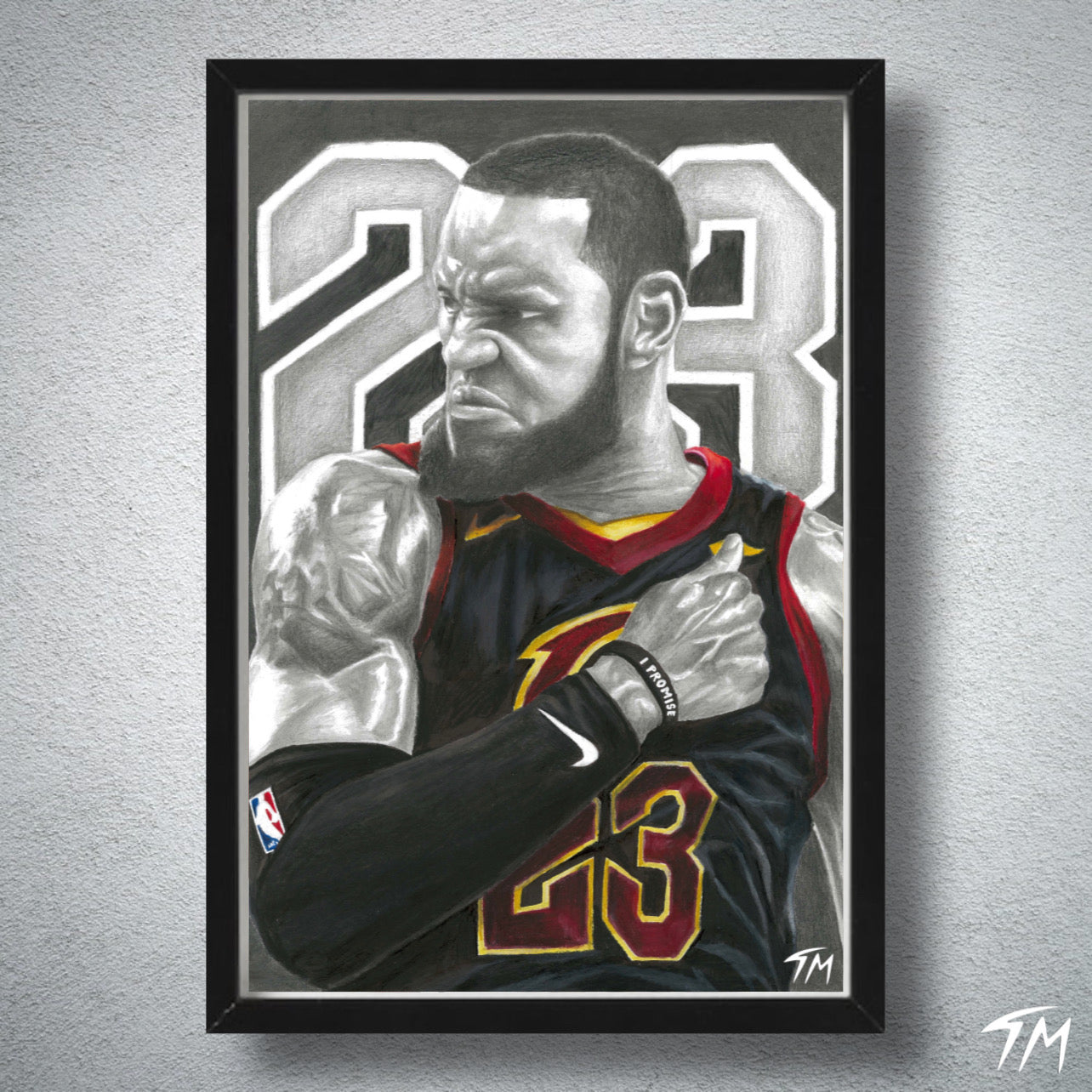 CAVS LEBRON - Fine Art Print - Tommy Manning Art