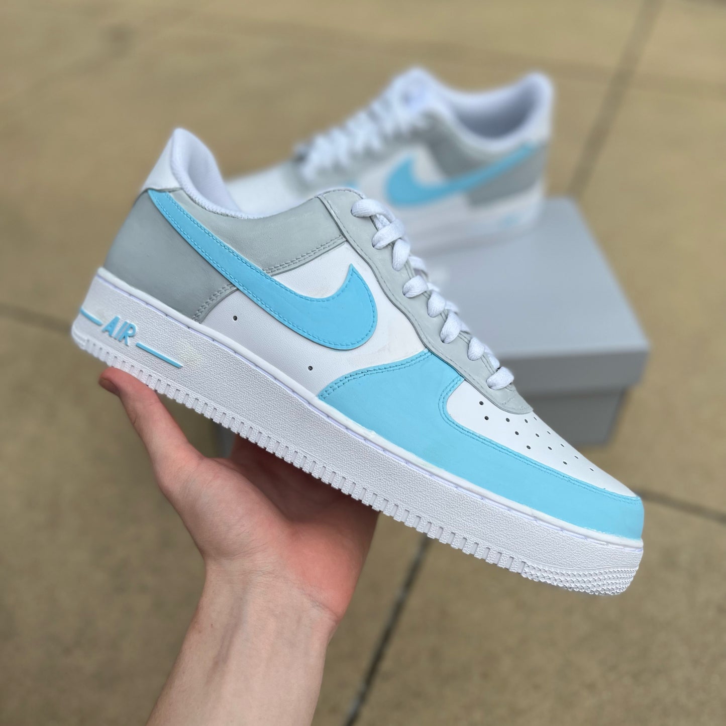 BLUE DAZE - AF1's - Tommy Manning Art