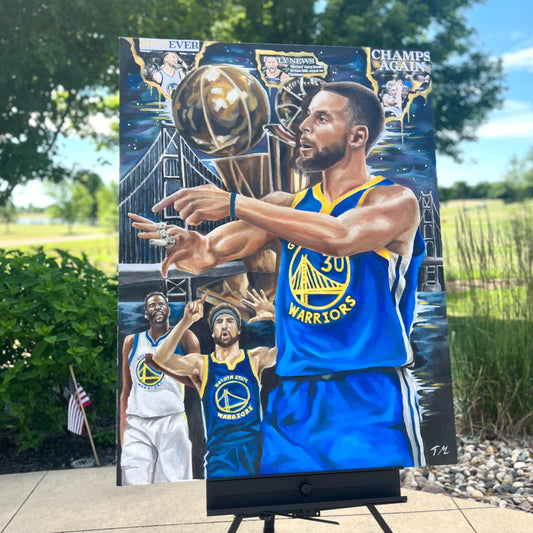 "Dub Nation" - Original Painting 48x36 - Tommy Manning Art