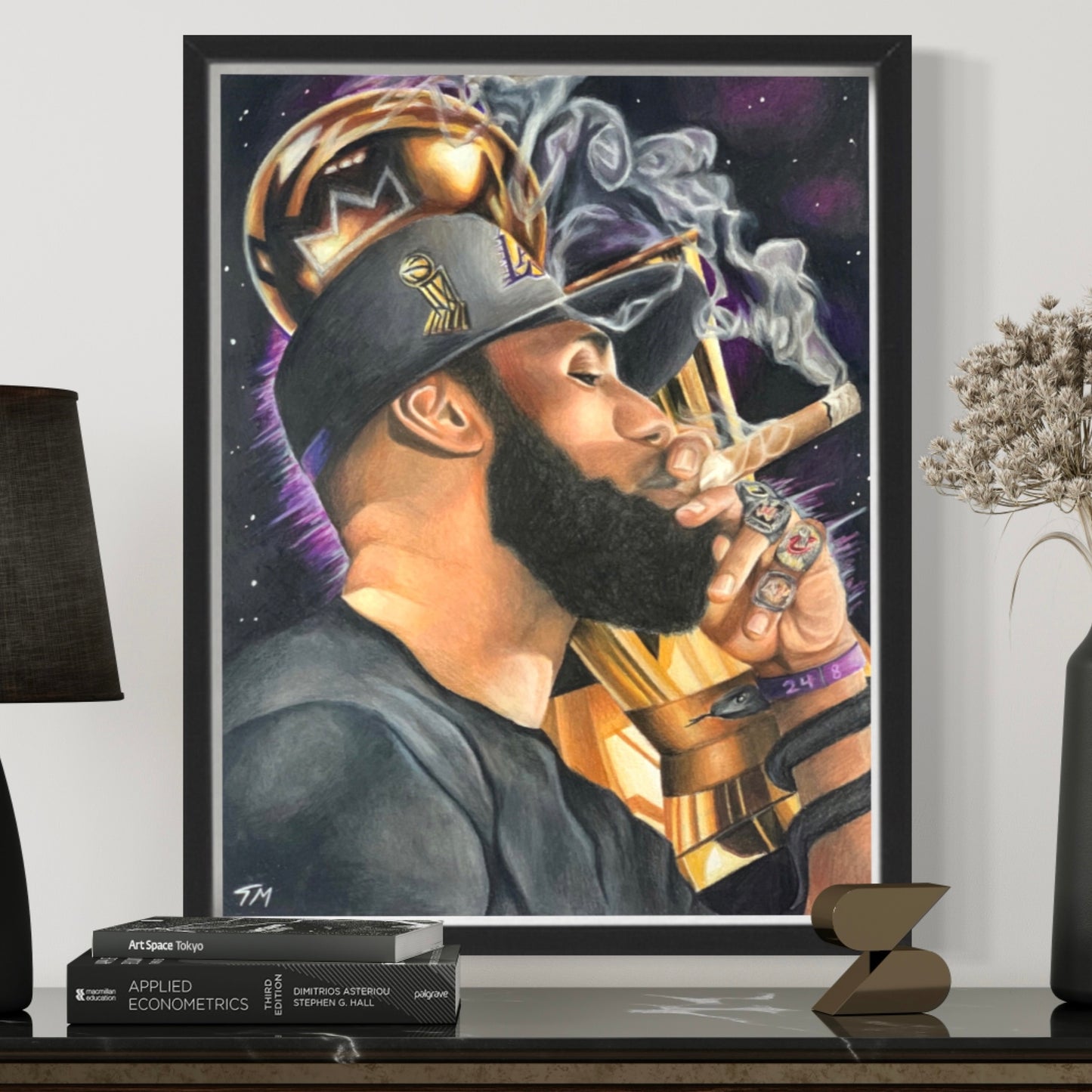 Lebron Cigar - Fine Art Print - Tommy Manning Art