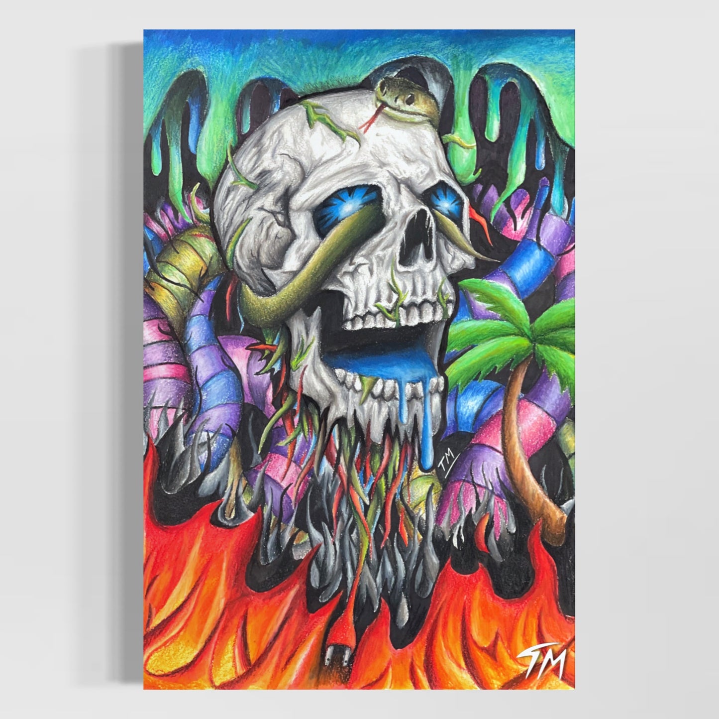 SKULL - Fine Art Print - Tommy Manning Art
