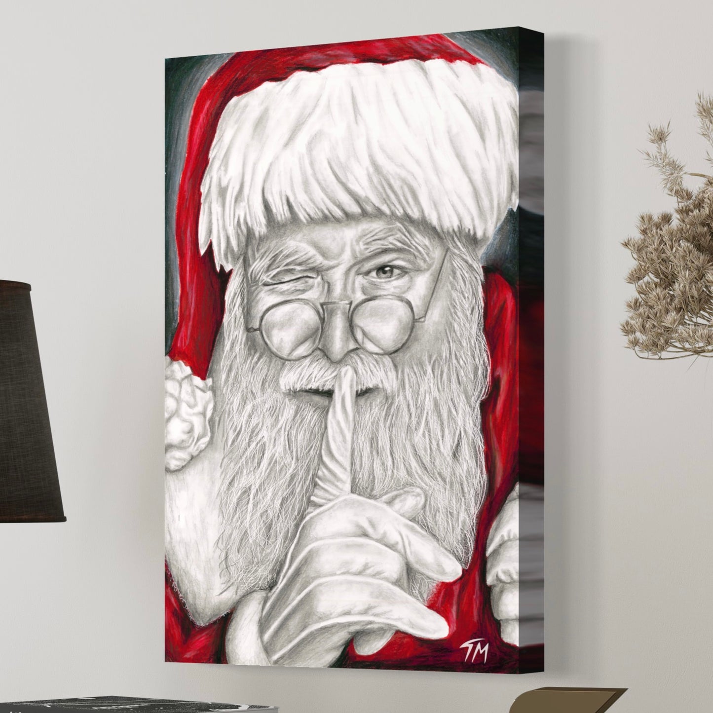 Santa 2018 - Canvas - Tommy Manning Art