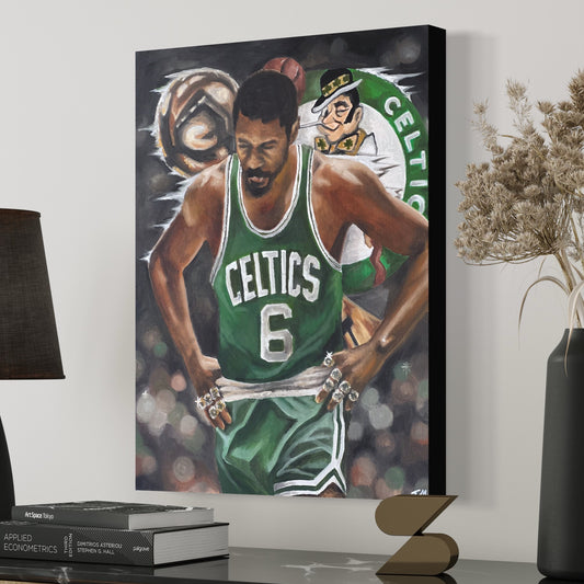 BILL RUSSELL - Canvas - Tommy Manning Art
