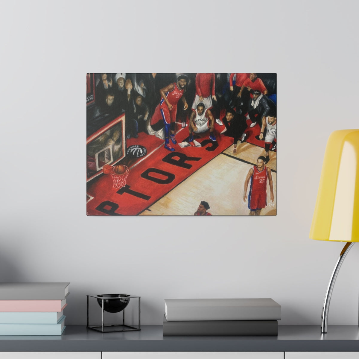 Kawhi Game Winner - Canvas - Tommy Manning Art