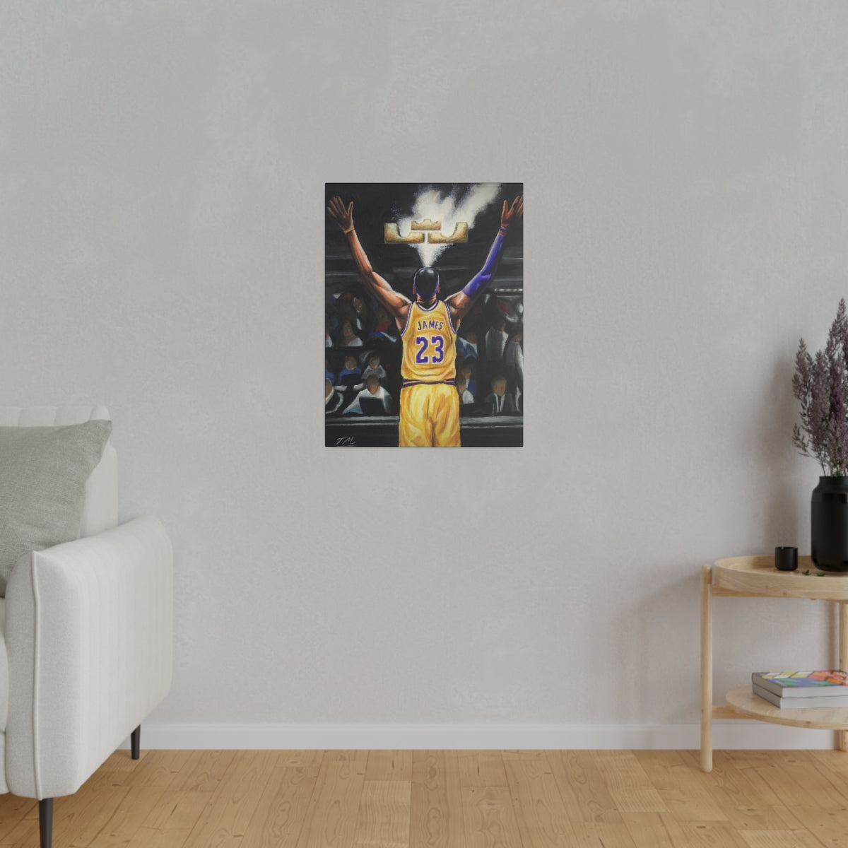 LEBRON CHALK - Canvas - Tommy Manning Art
