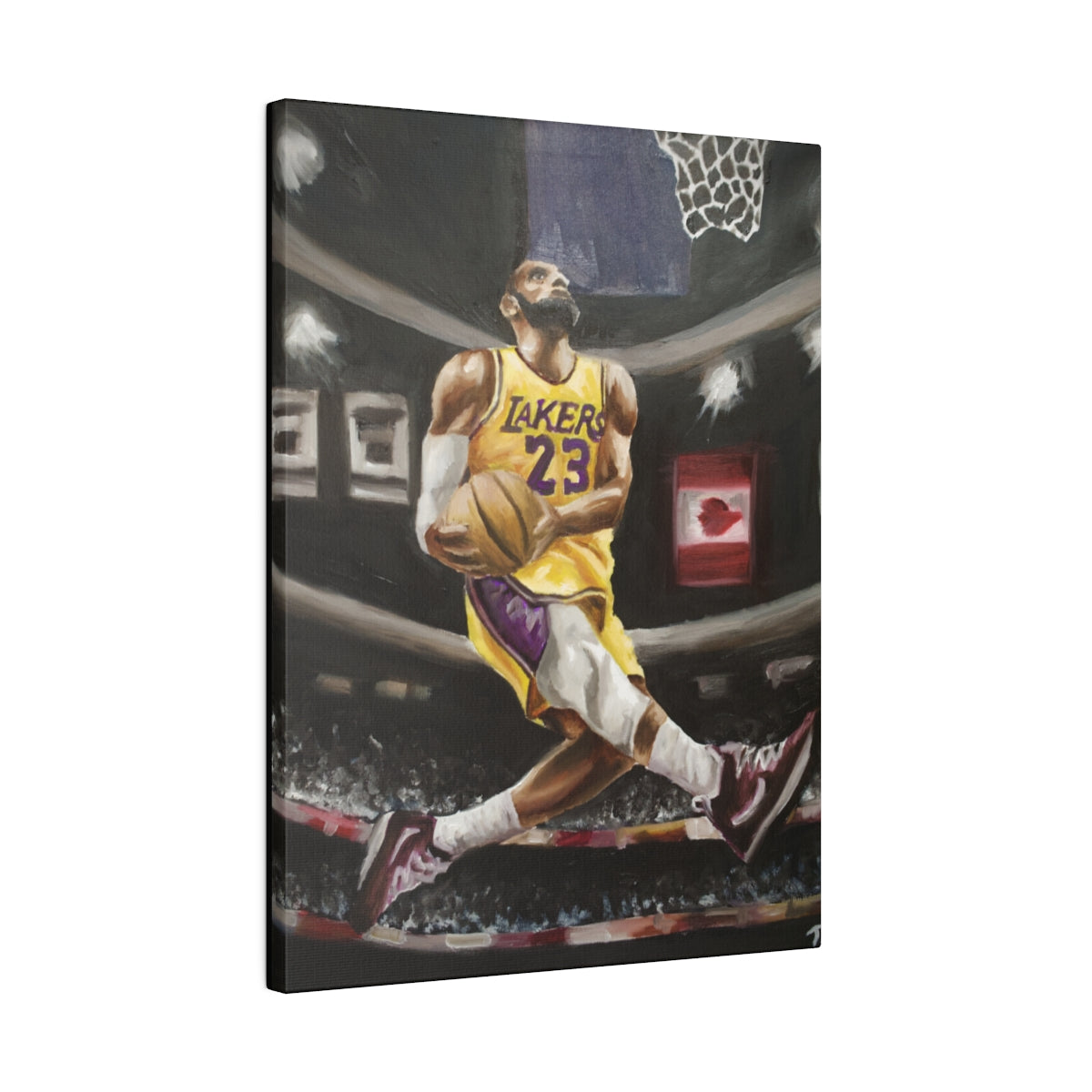 Lebron Dunk - Canvas - Tommy Manning Art