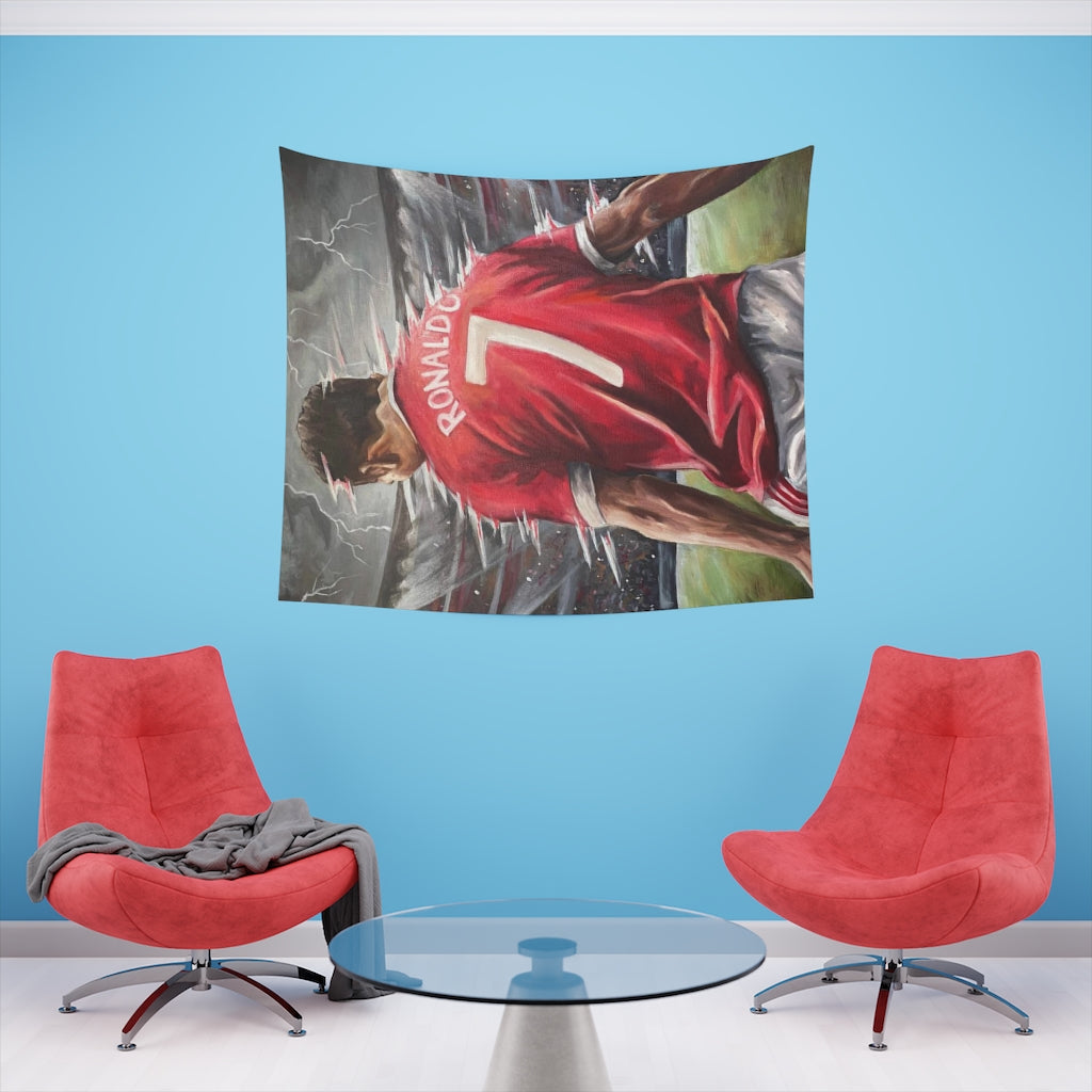 Ronaldo - TAPESTRY - Tommy Manning Art
