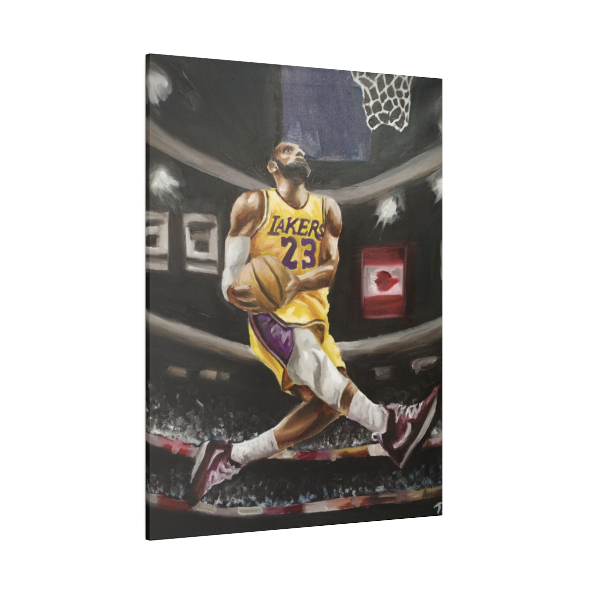Lebron Dunk - Canvas - Tommy Manning Art
