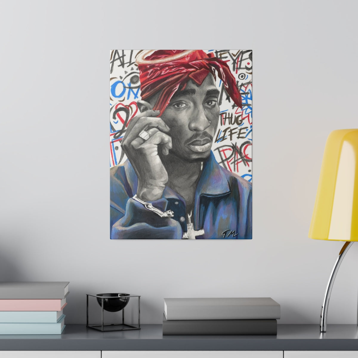 2 Pac - Canvas - Tommy Manning Art