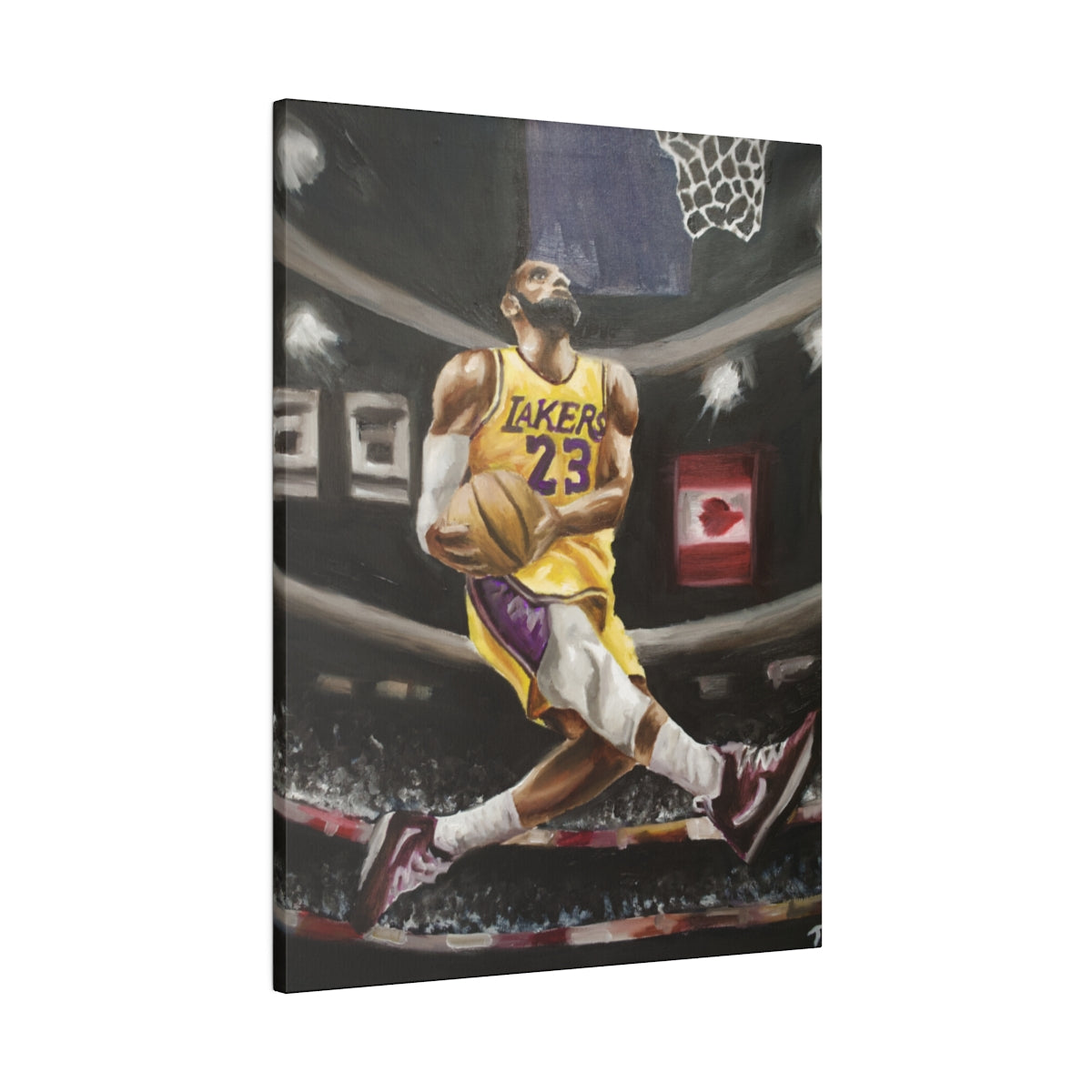 Lebron Dunk - Canvas - Tommy Manning Art