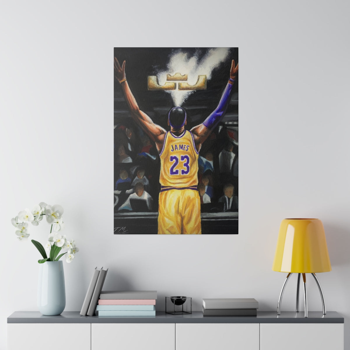 LEBRON CHALK - Canvas - Tommy Manning Art