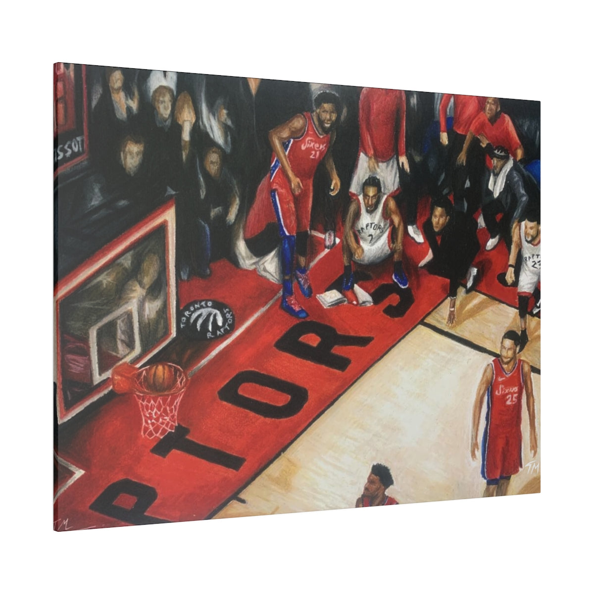 Kawhi Game Winner - Canvas - Tommy Manning Art