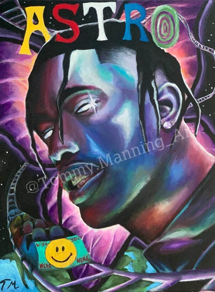"ASTRO" - Original Painting - Tommy Manning Art
