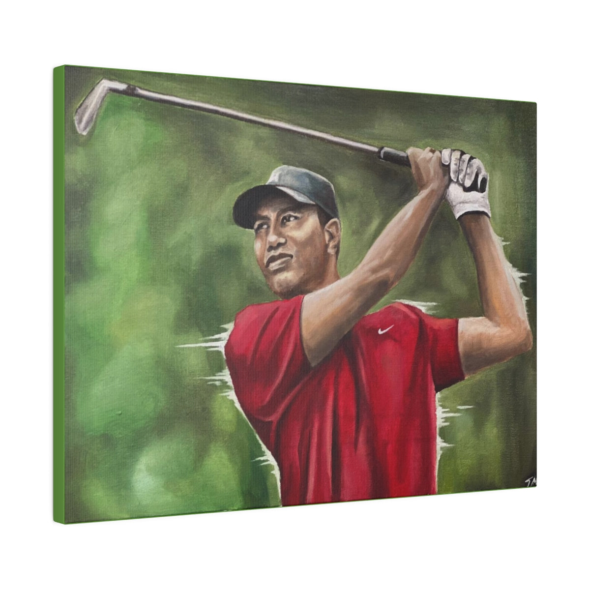 TIGER WOODS - Canvas - Tommy Manning Art