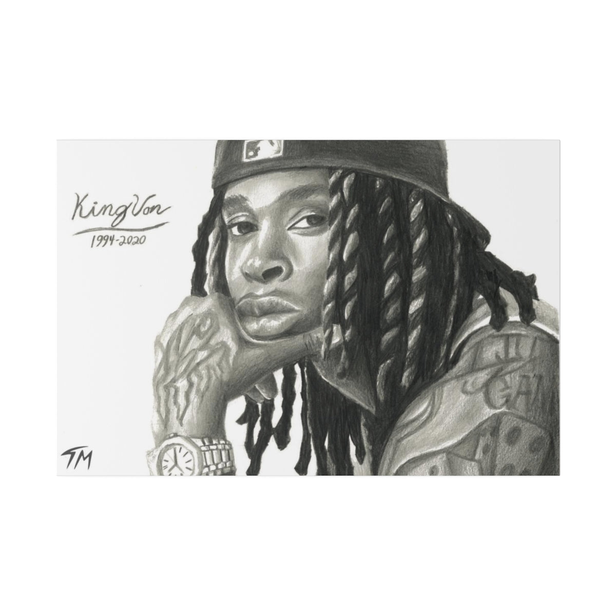 King Von - Canvas - Tommy Manning Art