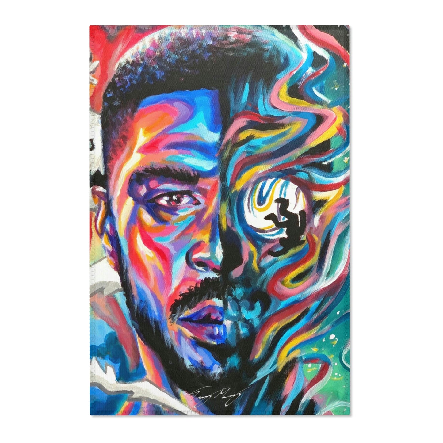 Kid Cudi - Signed Collectors Rug