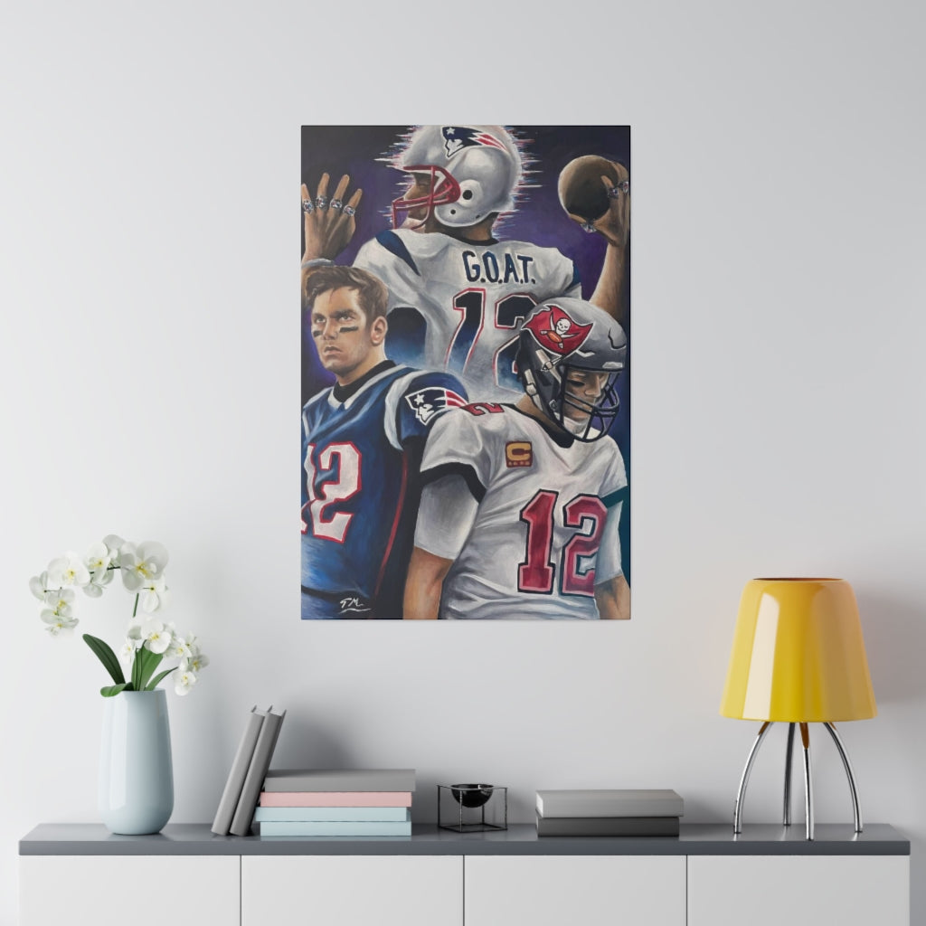 Tom Brady - Canvas - Tommy Manning Art