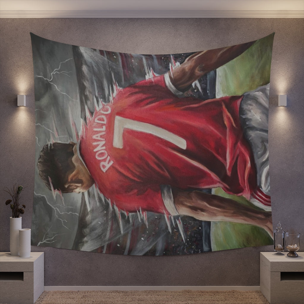 Ronaldo - TAPESTRY - Tommy Manning Art