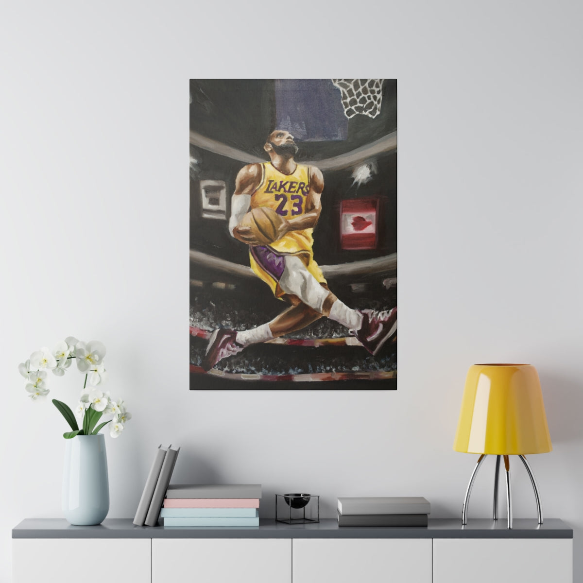 Lebron Dunk - Canvas - Tommy Manning Art