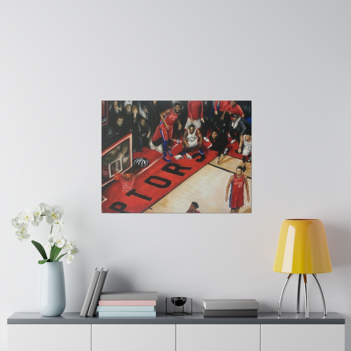 Kawhi Game Winner - Canvas - Tommy Manning Art