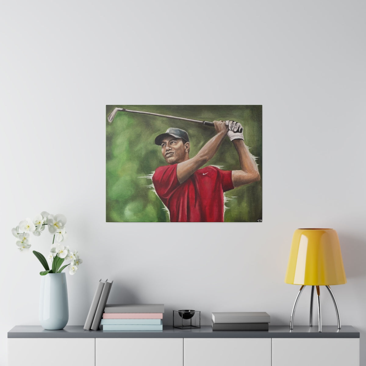 TIGER WOODS - Canvas - Tommy Manning Art