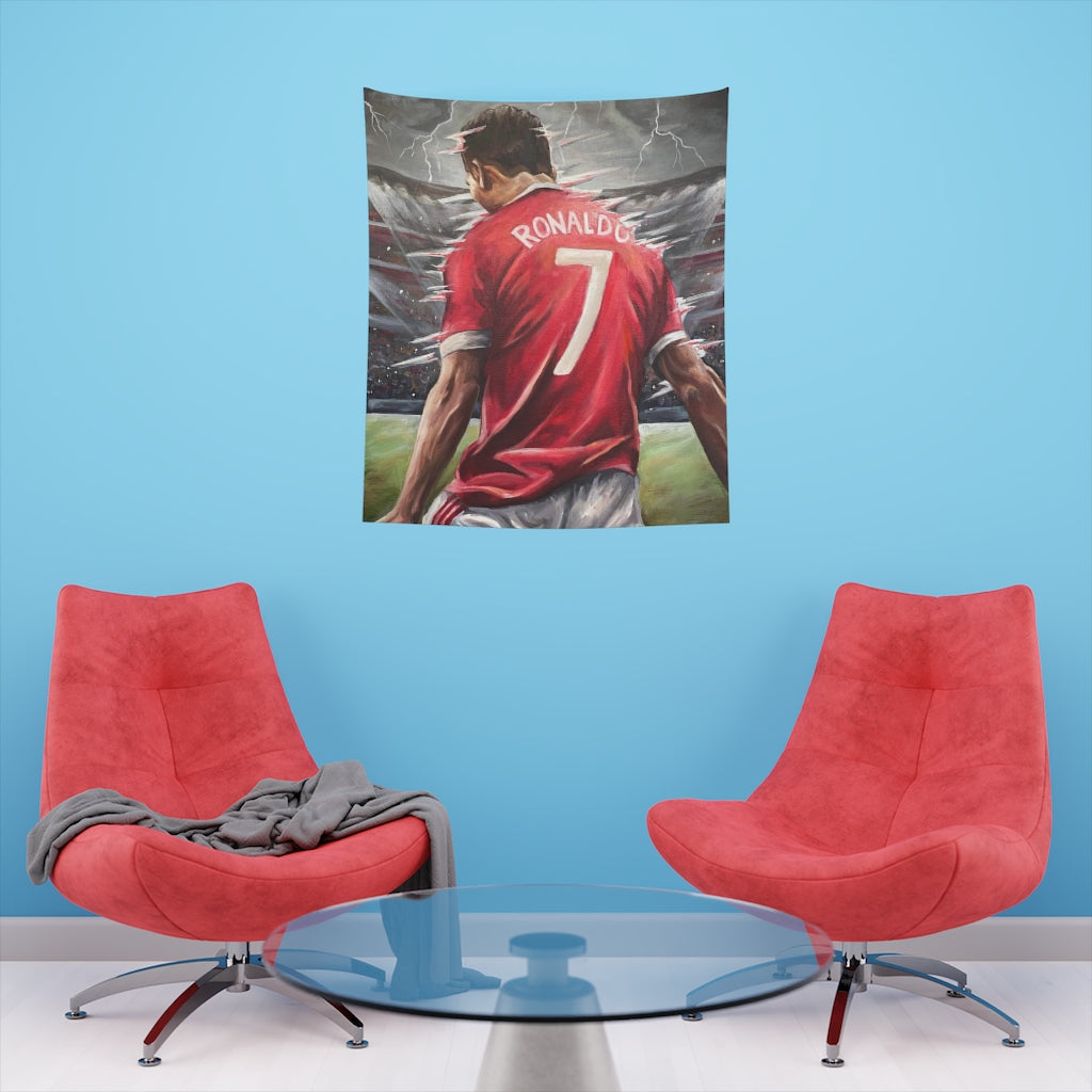 Ronaldo - TAPESTRY - Tommy Manning Art