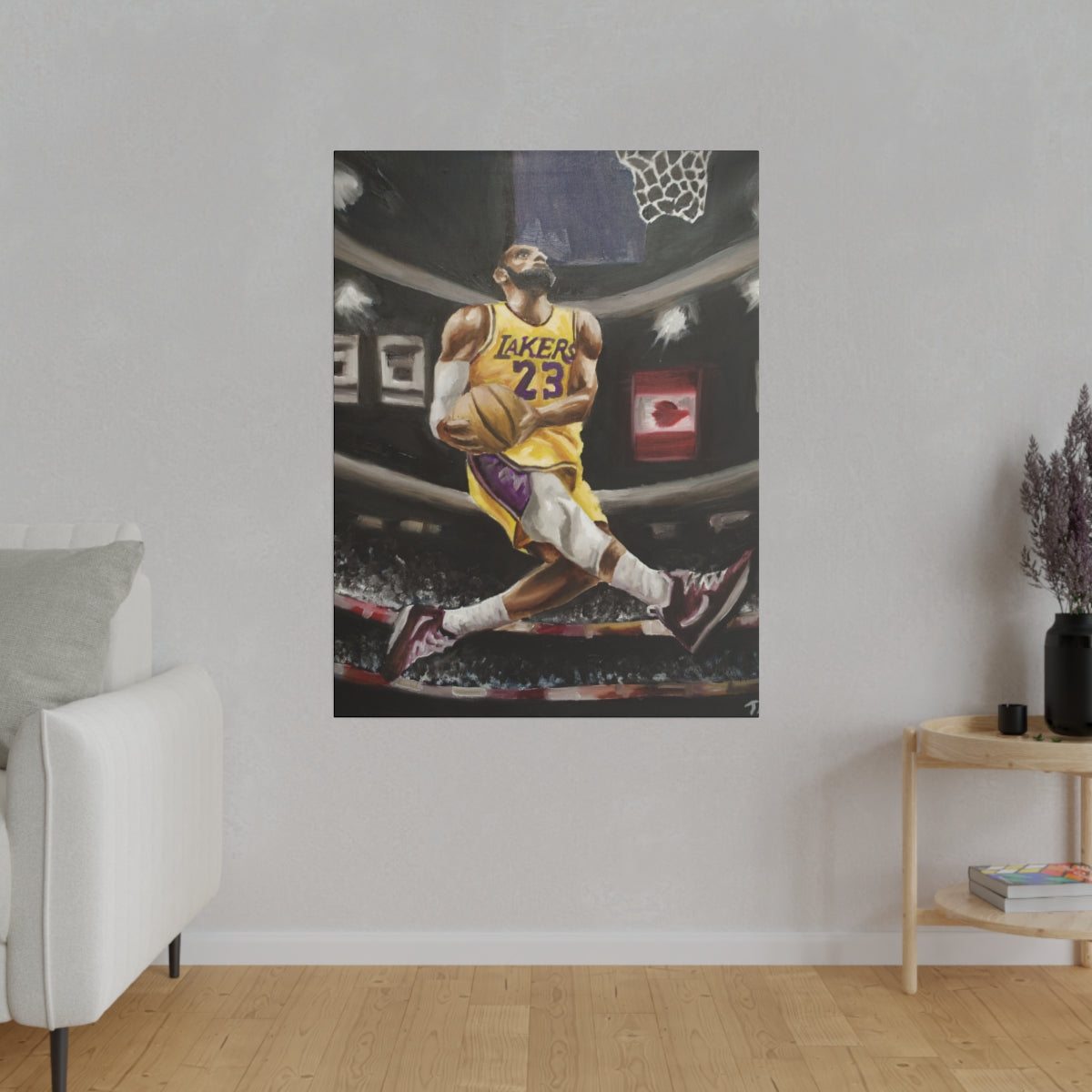 Lebron Dunk - Canvas - Tommy Manning Art