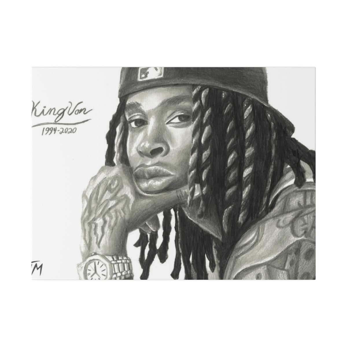 King Von - Canvas - Tommy Manning Art