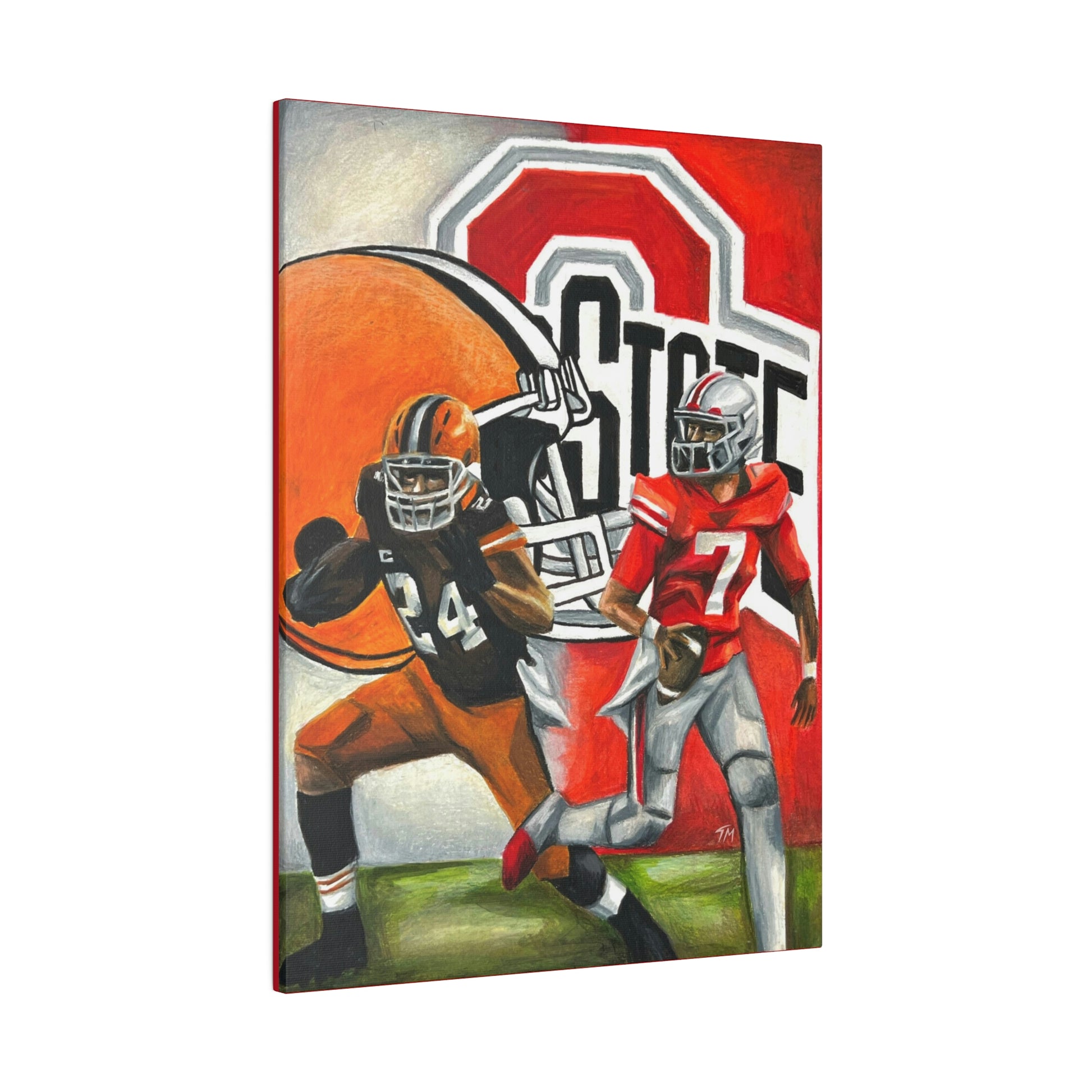 Ohio State/Browns - Canvas - Tommy Manning Art