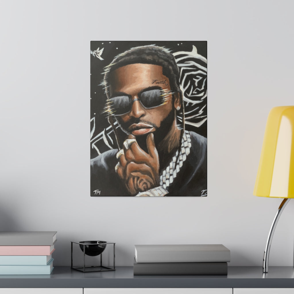 Pop Smoke - Canvas - Tommy Manning Art
