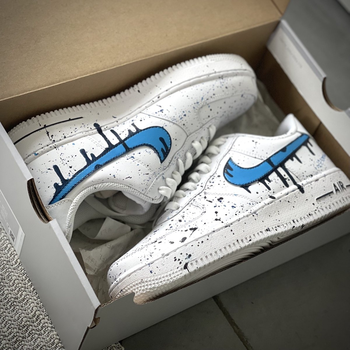 Drip Speckle - AF1's - Tommy Manning Art