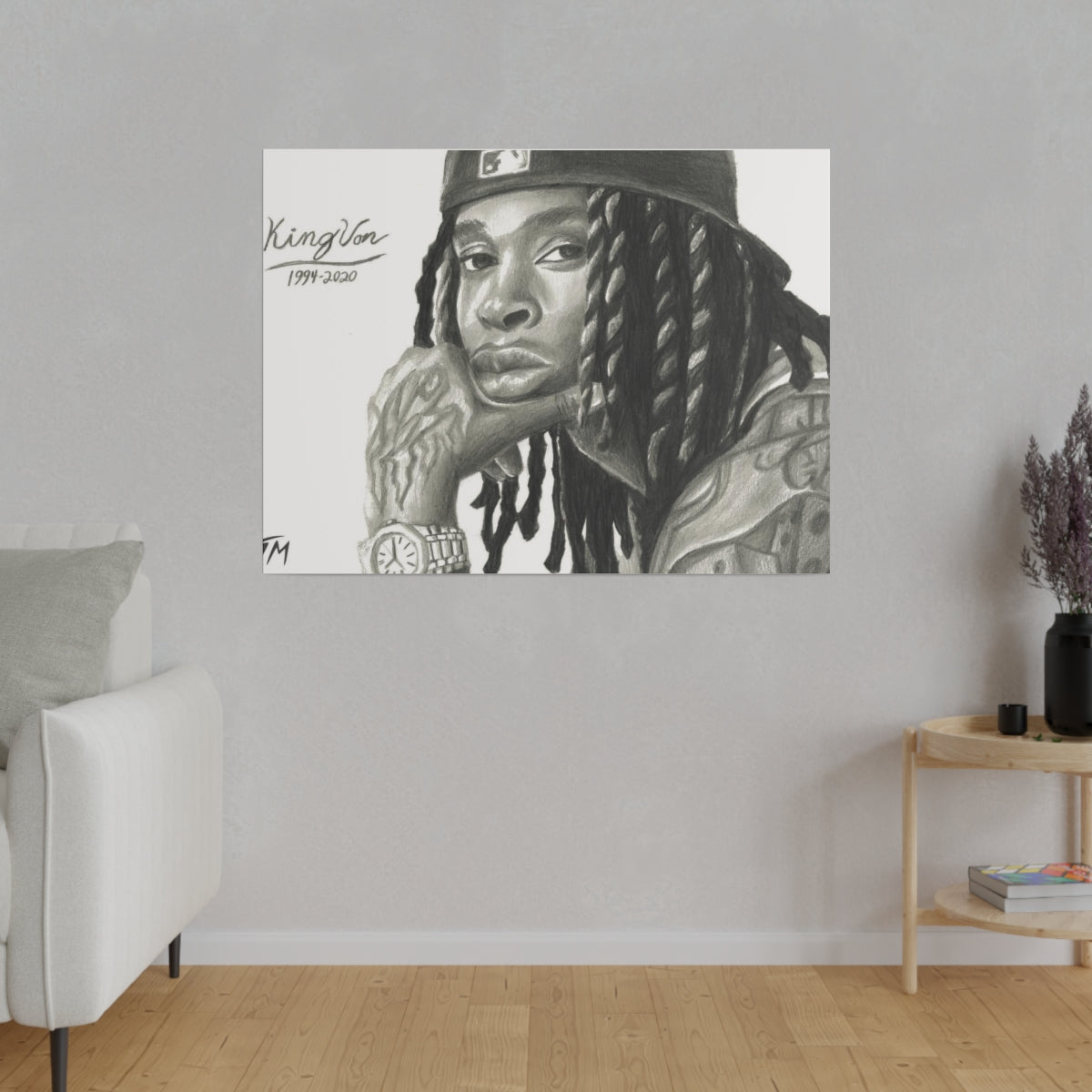 King Von - Canvas - Tommy Manning Art