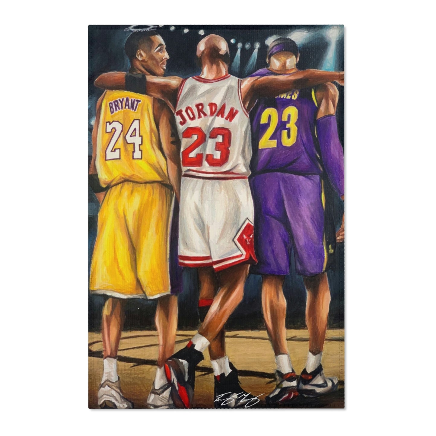 NBA Legends - Signed Collectors Rug