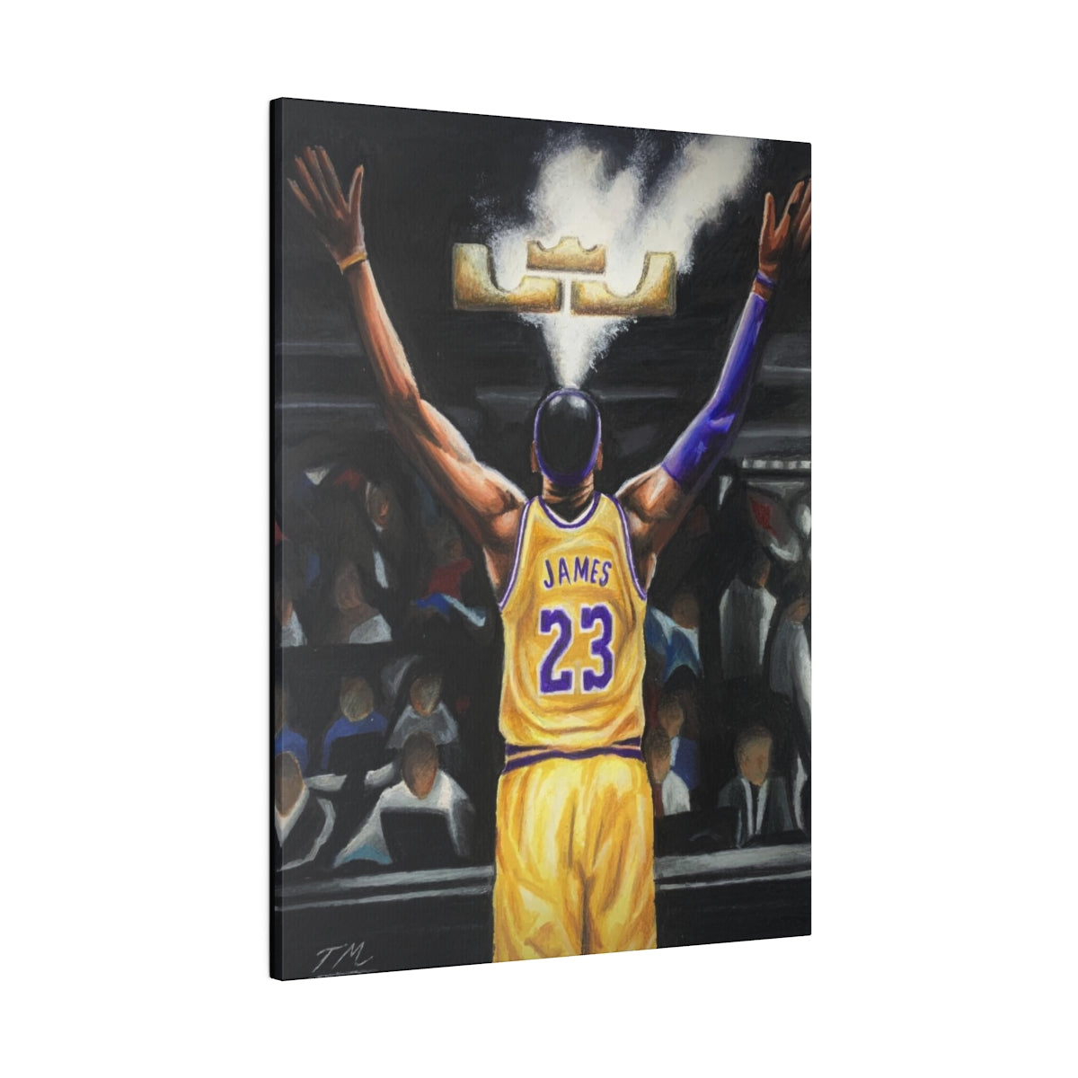 LEBRON CHALK - Canvas - Tommy Manning Art