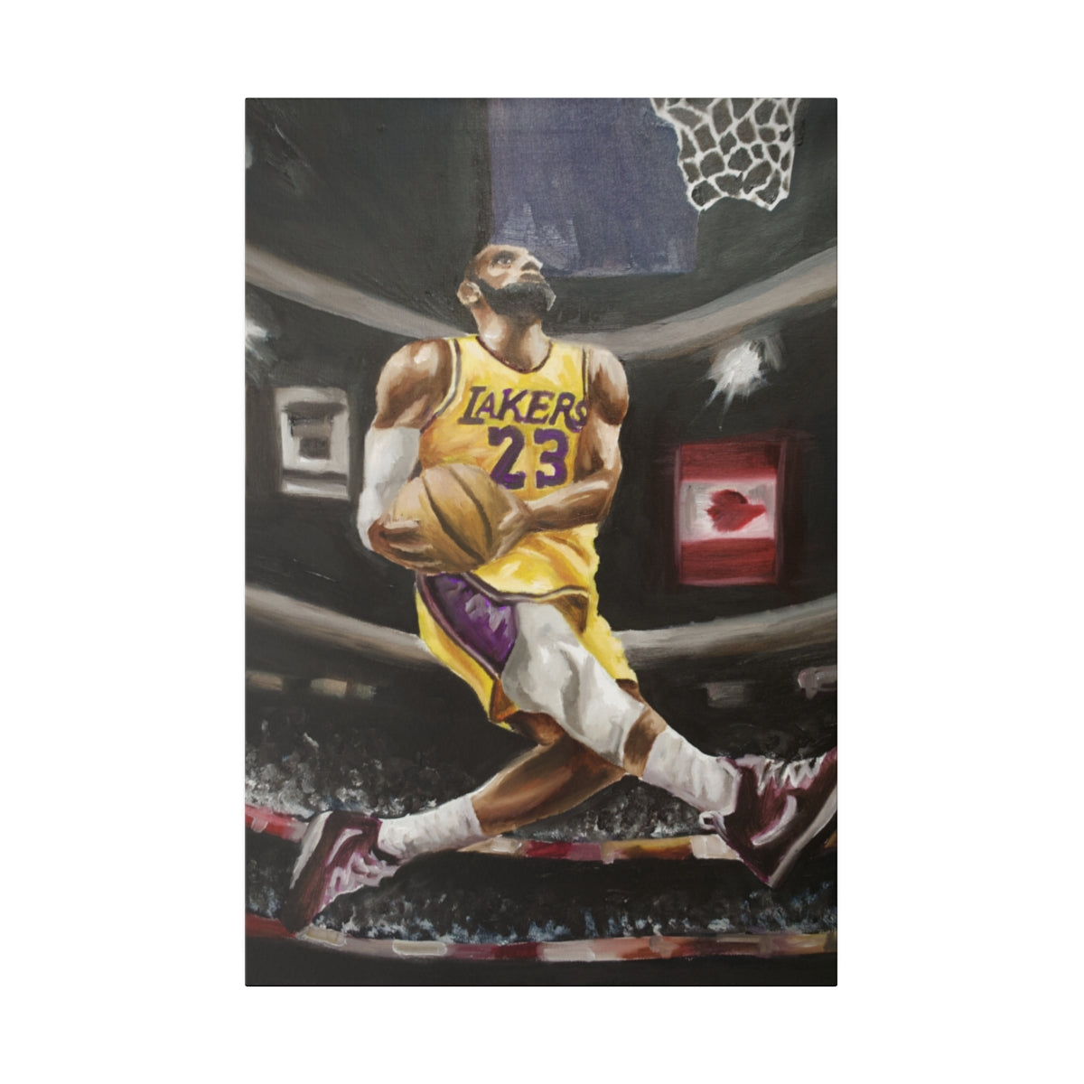 Lebron Dunk - Canvas - Tommy Manning Art