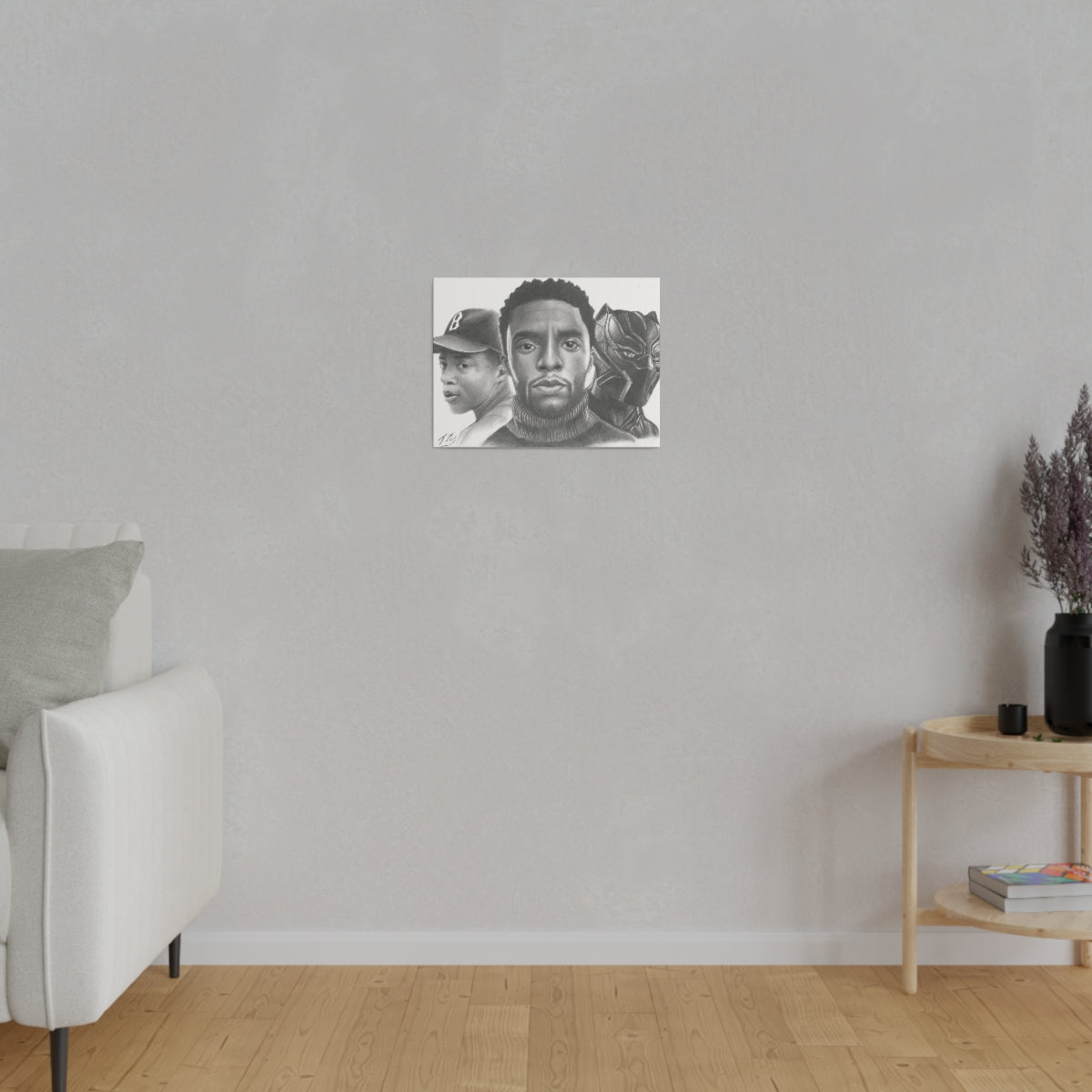 Chadwick Boseman - Canvas - Tommy Manning Art