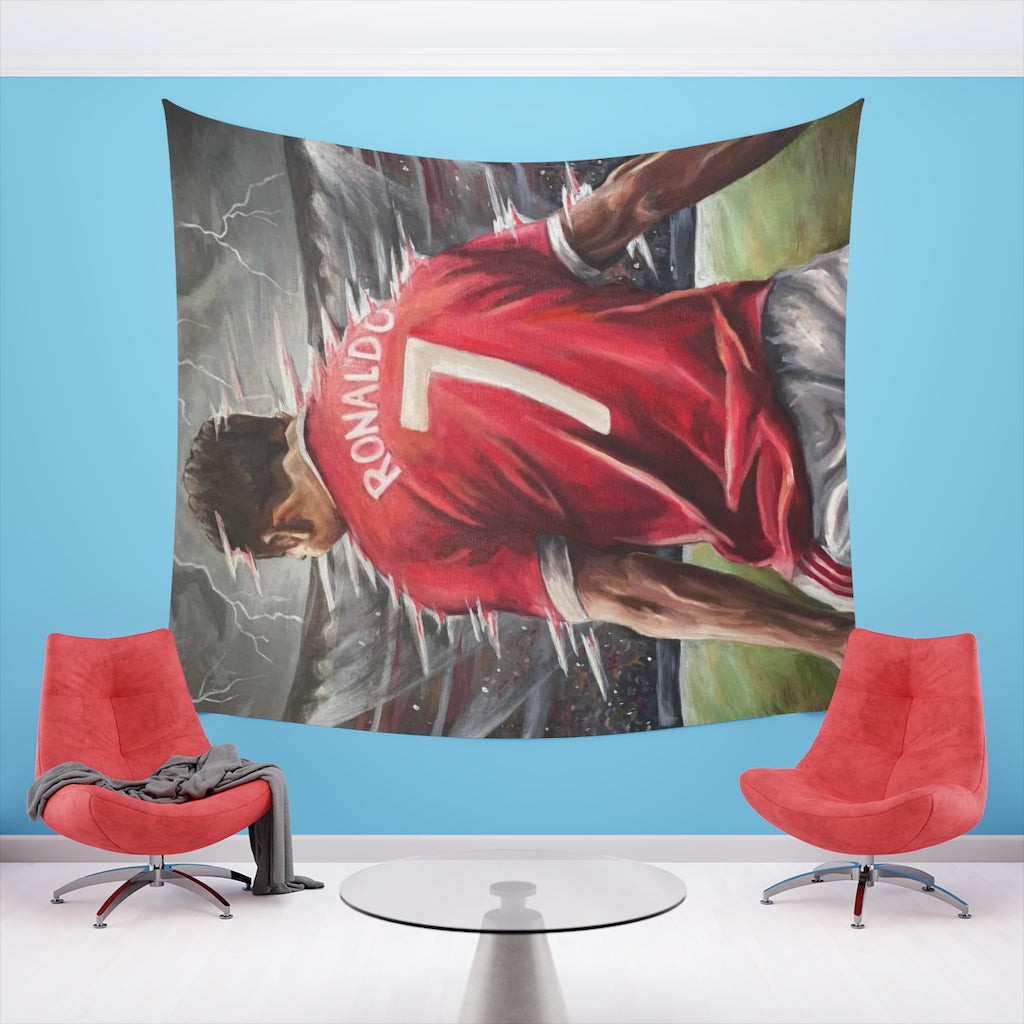 Ronaldo - TAPESTRY - Tommy Manning Art
