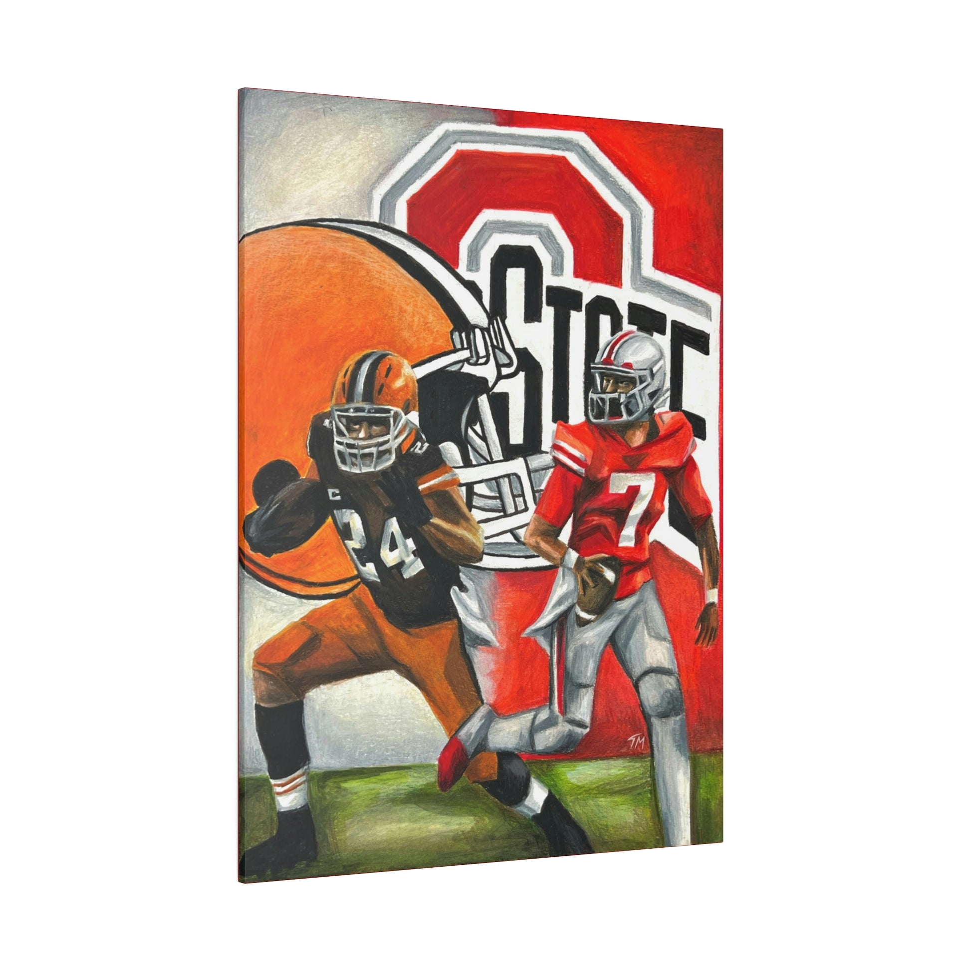 Ohio State/Browns - Canvas - Tommy Manning Art