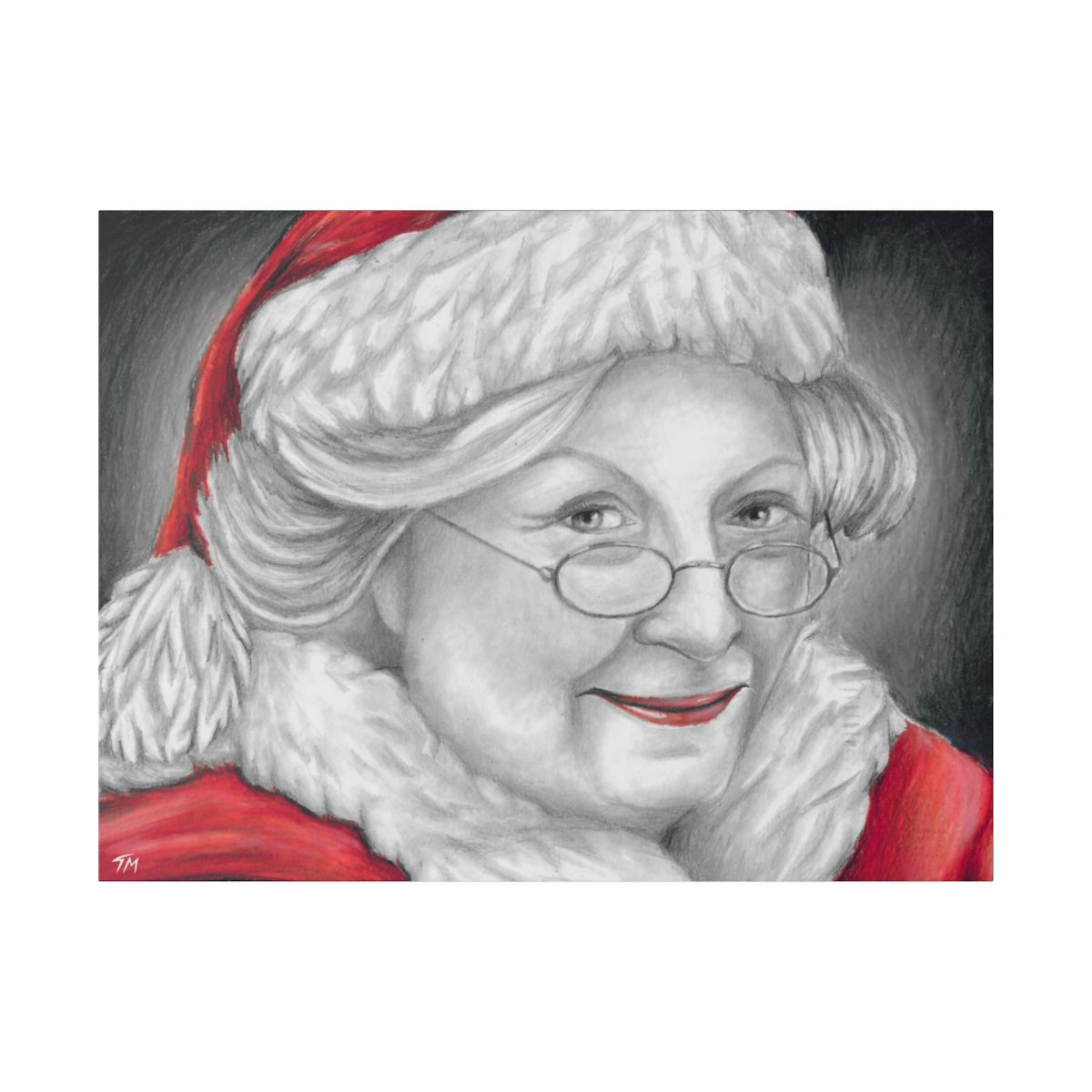 Mrs. Claus 2018 - Canvas - Tommy Manning Art