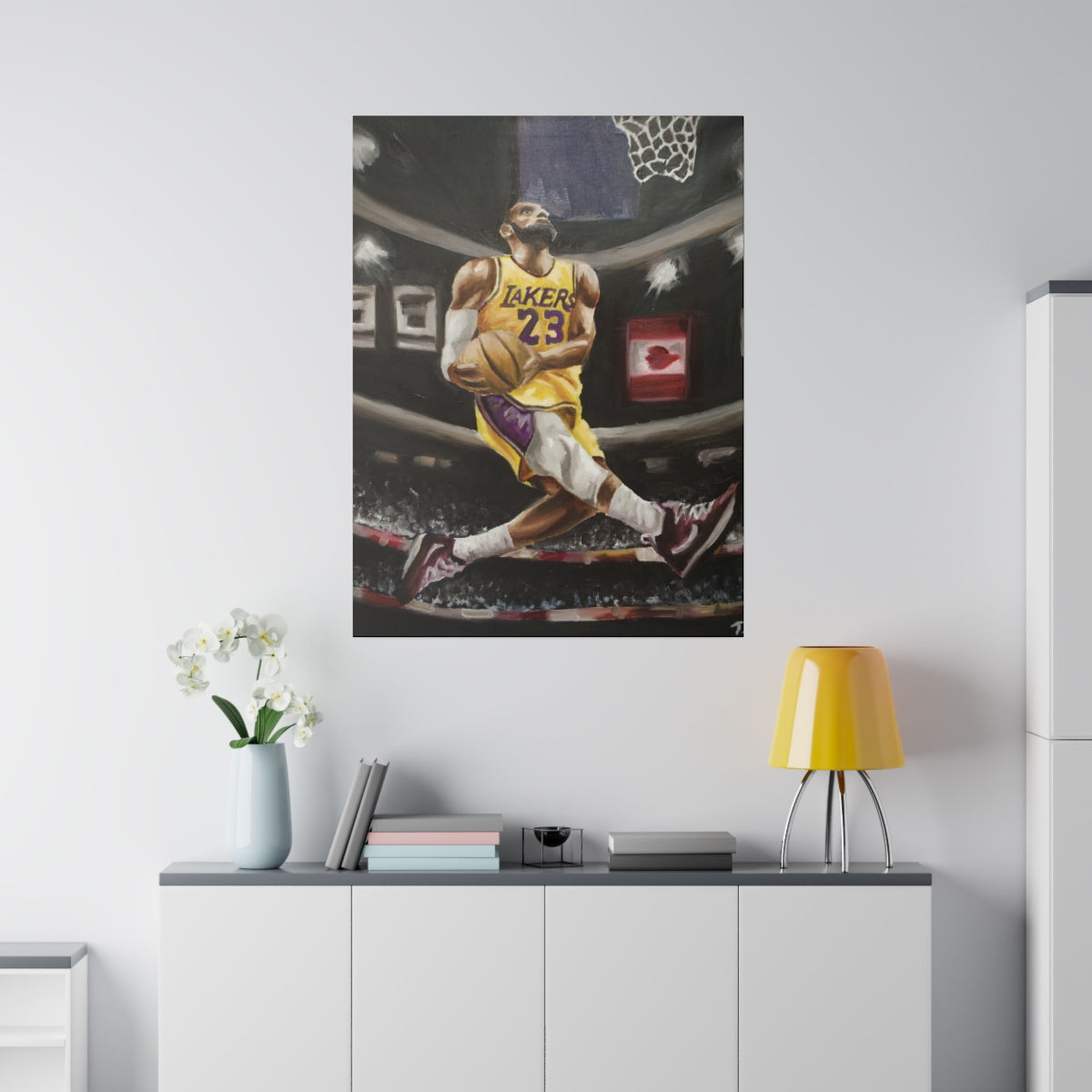Lebron Dunk - Canvas - Tommy Manning Art