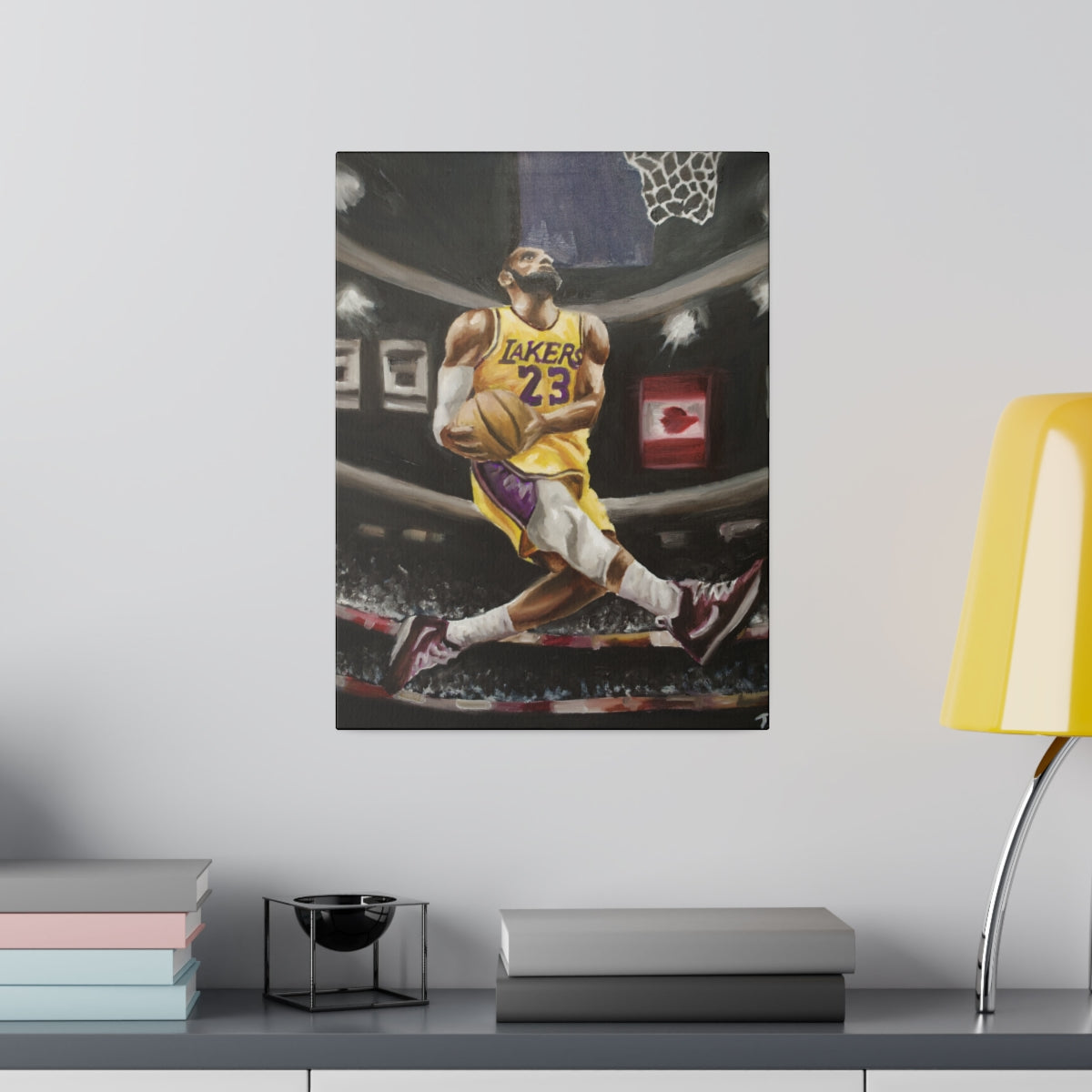 Lebron Dunk - Canvas - Tommy Manning Art