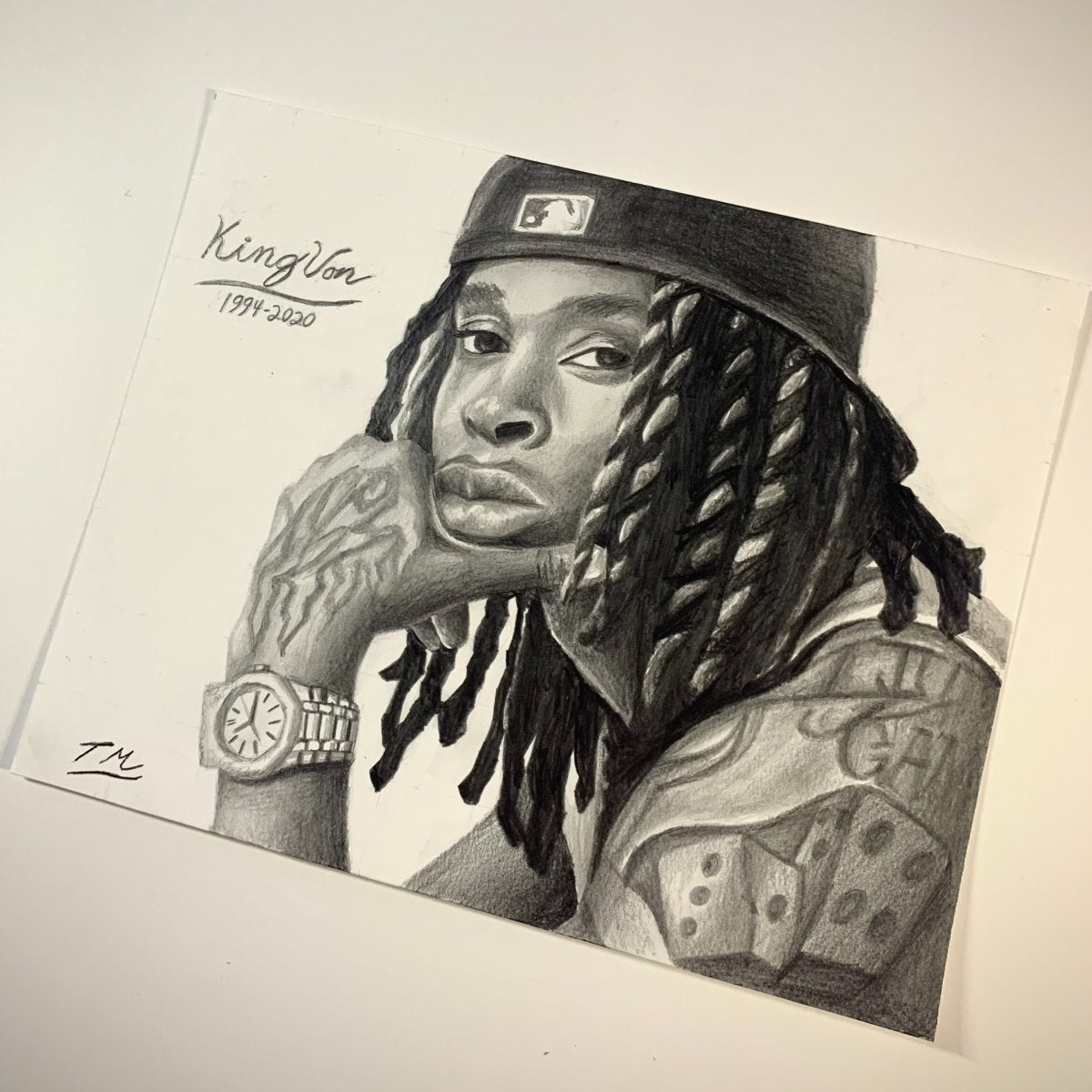 KXNG VON - Original Drawing - Tommy Manning Art
