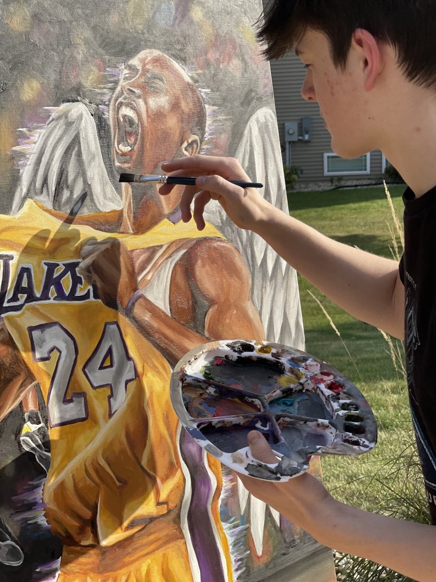 KOBE | ORIGINAL 40x30 - Tommy Manning Art