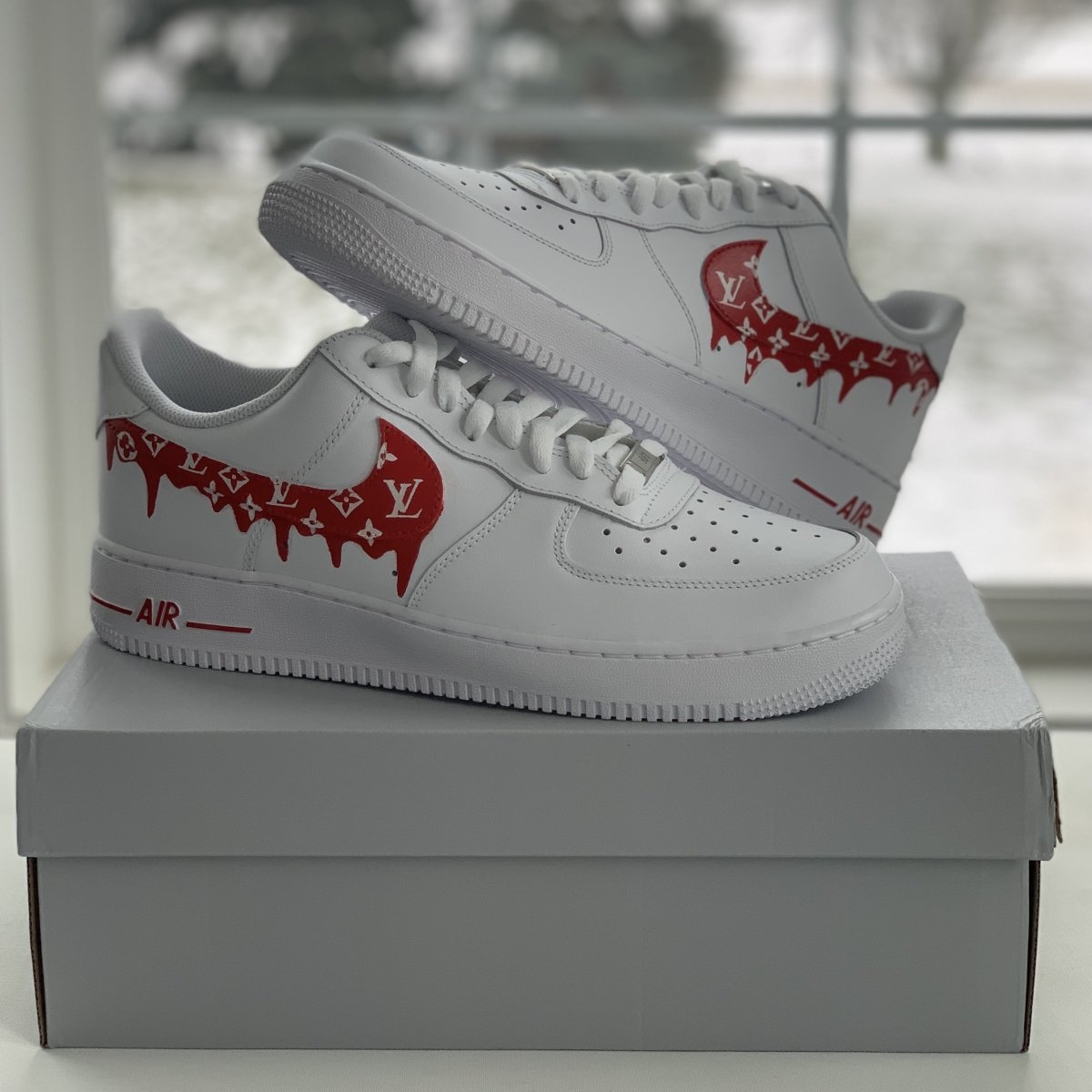 Louis Vuitton Air Force Drip Drip Supreme Lv Air Force Supreme X