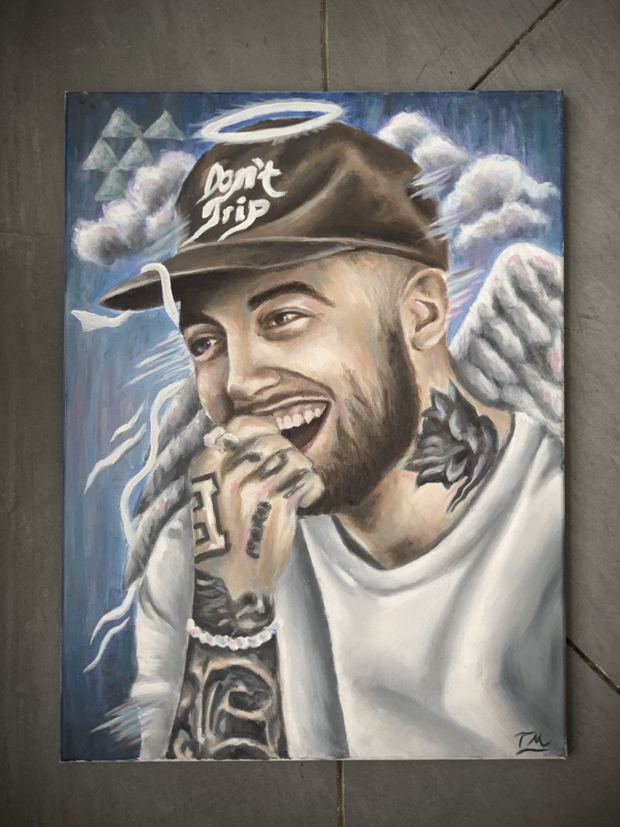 MAC - "Blue World" - Original Painting - Tommy Manning Art