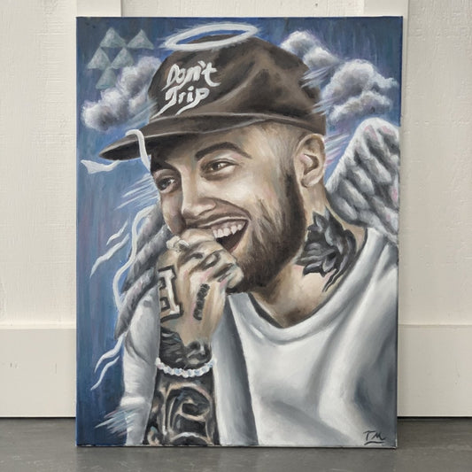 MAC - "Blue World" - Original Painting - Tommy Manning Art