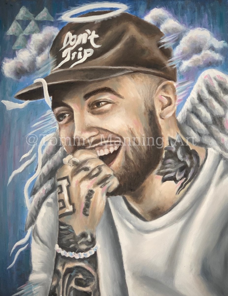 MAC - "Blue World" - Original Painting - Tommy Manning Art