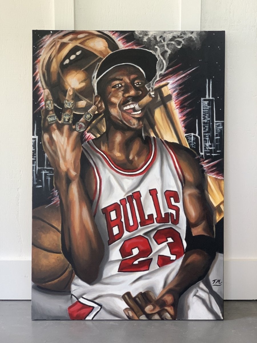 "G.O.A.T" - Original Painting - Tommy Manning Art