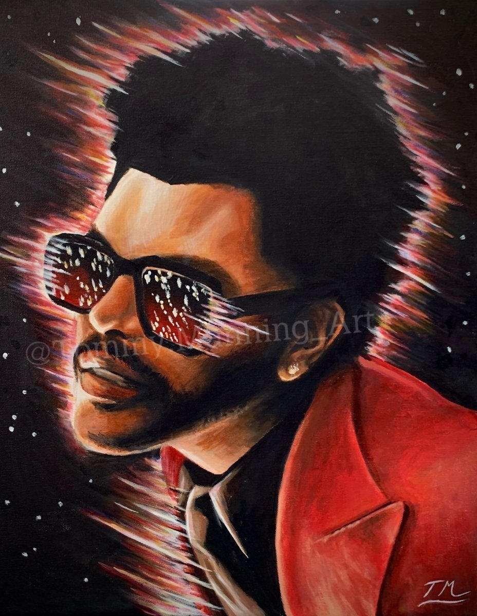 "BLINDING LIGHTS" - Original Painting - Tommy Manning Art